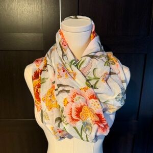 Infinity Scarf with Beautiful Floral Print